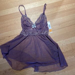DKNY lavender babydoll lingerie